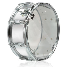 Load image into Gallery viewer, Metal Snare Drum by GRIFFIN - 14" x 5.5" inch Steel Chrome Shell - 8 Tuning Lugs &amp; Snare Throw Off
