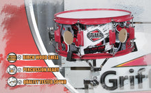 Load image into Gallery viewer, GRIFFIN Snare Drum Birch Wood Shell 14 X 6.5 Inch - Oversize 2.5&quot; Large Vents &amp; Custom Graphic Wrap
