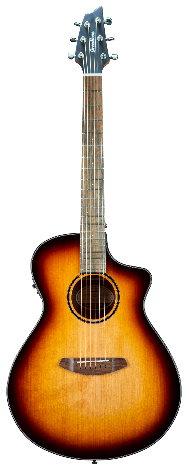 Breedlove Discovery S Concert Edgeburst CE European Spruce - African Mahogany Acoustic Electric Guitar