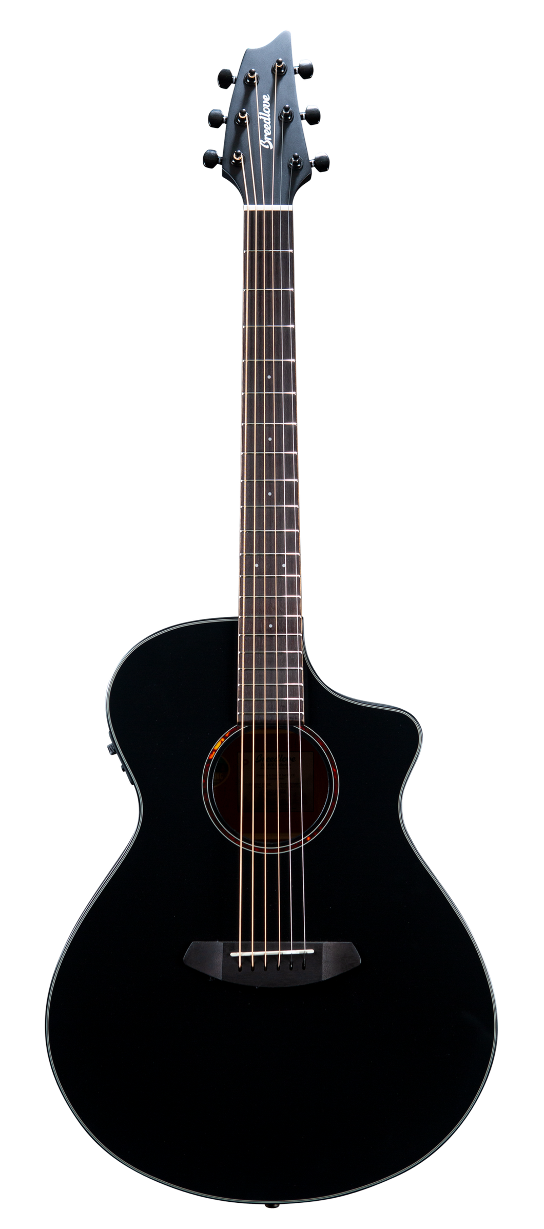 Breedlove Discovery S Satin Black CE European Spruce - African Mahogany Acoustic Electric Guitar
