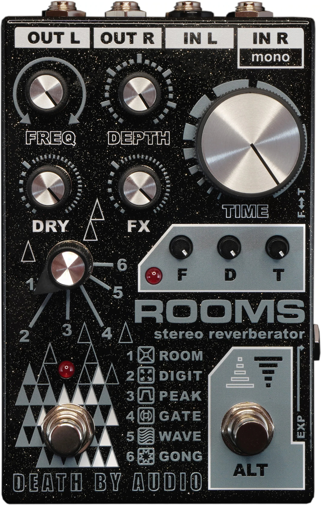 Death By Audio Rooms Stereo Reverb Guitar Effect Pedal