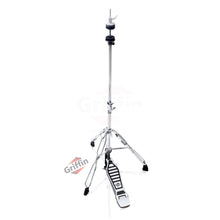 Load image into Gallery viewer, Deluxe Hi-Hat Stand by GRIFFIN - Hi Hat Cymbal Pedal With Drum Key - HiHat Mount Chrome Legs

