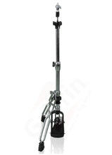 Load image into Gallery viewer, 2 Leg Hi-Hat Stand by GRIFFIN - Premium Heavy Duty Hihat Cymbal Foot Pedal with Drum Key - Folding Two Leg Style Converts to a No Leg High Hat Mount
