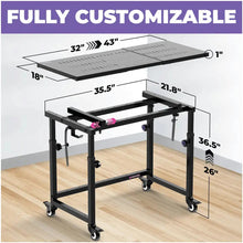 Load image into Gallery viewer, Portable Keyboard Workstation with Utility Table
