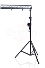 Load image into Gallery viewer, GRIFFIN - Crank Up Triangle Light Truss System - DJ Booth Trussing Stand Kit for Light Cans
