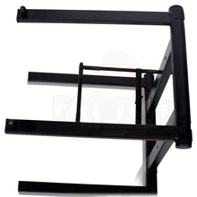 Load image into Gallery viewer, Folding DJ Laptop Stand with Sub-tray Shelf by FAT TOAD - Pro Audio Computer Table Top Rack Stand
