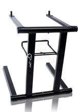 Load image into Gallery viewer, Folding DJ Laptop Stand with Sub-tray Shelf by FAT TOAD - Pro Audio Computer Table Top Rack Stand
