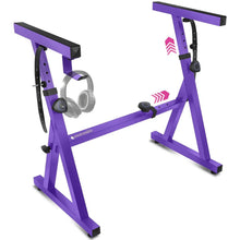 Load image into Gallery viewer, Adjustable Purple Z Style Keyboard Stand

