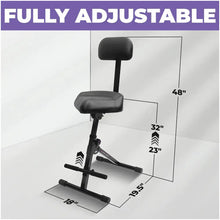 Load image into Gallery viewer, Refurbished Standard Adjustable Guitar Stool with Backrest
