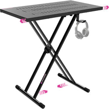 Load image into Gallery viewer, Expandable DJ Table Portable Audio Mixer Stand
