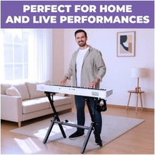 Load image into Gallery viewer, Foldable Z Style Black Piano Stand
