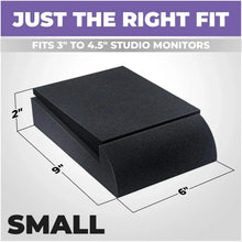 Load image into Gallery viewer, Refurbished Studio Monitor Sound Isolation Pads for Speakers- 3-4.5" (Small)
