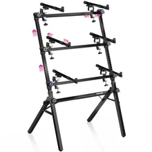 Load image into Gallery viewer, 3 Tier Keyboard and Synth Stand
