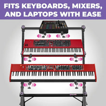 Load image into Gallery viewer, 3 Tier Keyboard and Synth Stand
