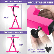 Load image into Gallery viewer, Adjustable Z Style Pink Keyboard Stand
