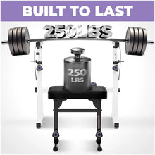 Load image into Gallery viewer, White Adjustable Z Style Keyboard Stand w/ Mesh Cushion Bench
