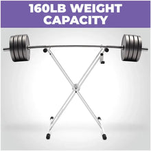 Load image into Gallery viewer, Adjustable X Style White Keyboard Stand
