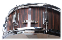 Load image into Gallery viewer, Snare Drum by GRIFFIN - 14&quot; x 5.5&quot;  Black Hickory PVC &amp; Coated Head on Poplar Acoustic Wood Shell
