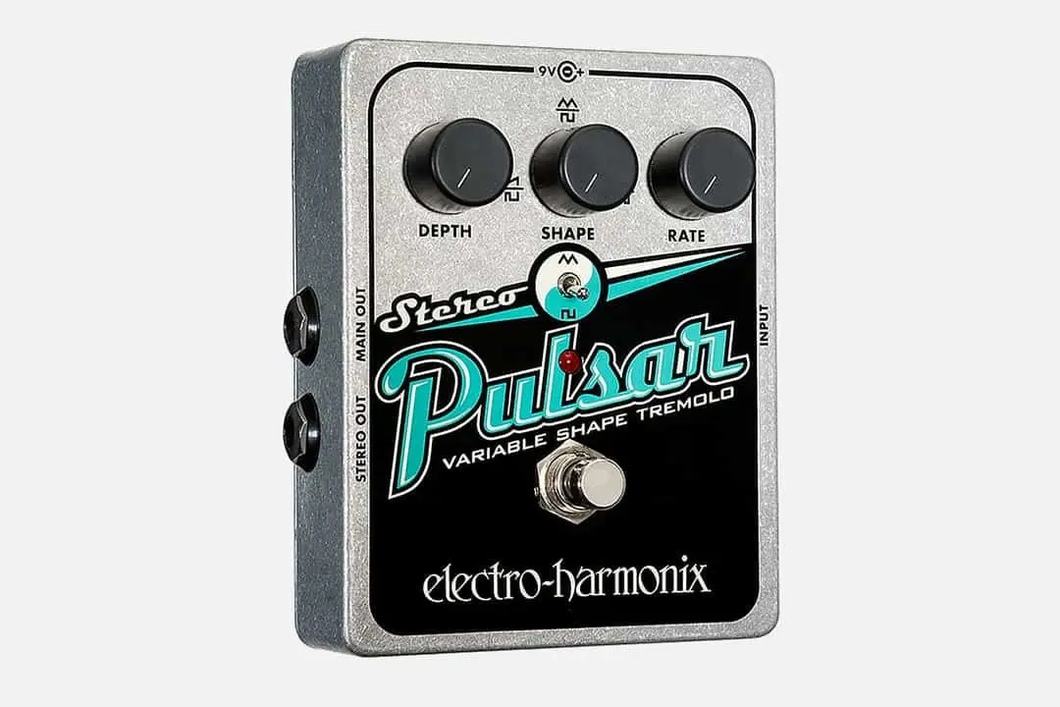 EHX Electro Harmonix Stereo Pulsar Variable Shape Analog Tremolo Pedal