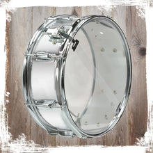 Load image into Gallery viewer, Metal Snare Drum by GRIFFIN - 14" x 5.5" inch Steel Chrome Shell - 8 Tuning Lugs &amp; Snare Throw Off
