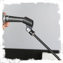 Load image into Gallery viewer, Tripod Microphone Boom Stand with XLR Mic Cable &amp; Clip (Pack of 2) by GRIFFIN - Telescoping Arm
