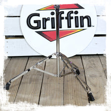 Load image into Gallery viewer, Straight Cymbal Stand (2 Pack) by GRIFFIN - Double Braced Legs, Slip-Proof Gear Holder - Light-Duty
