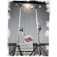 Load image into Gallery viewer, GRIFFIN Crank Lighting Truss Stands - T Adapter Bar &amp; DJ Booth Trussing System for Light Cans
