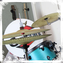 Load image into Gallery viewer, GRIFFIN Hi-Hat Clutch Mount Deluxe Version | Alloy Metal Speed Threads | Universal Cymbal Holder
