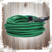 Load image into Gallery viewer, Speakon to Speakon Cables (2 Pack) by FAT TOAD - 25ft Professional DJ Pro Audio Green Speaker PA
