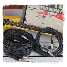 Load image into Gallery viewer, Guitar Cables (8 Pack) Instrument Cord by FAT TOAD - 24GA Patch Conductor for Electric or Acoustic
