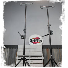 Load image into Gallery viewer, Light Trussing Stands by GRIFFIN - T Adapter DJ Booth Kit &amp; Truss System for Lighting Cans &amp; Speaker
