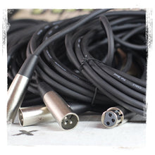 Load image into Gallery viewer, XLR Microphone Cables (6 Pack) by FAT TOAD - 20ft Pro Audio Mic Cord Patch Extension &amp; Lo-Z
