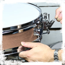 Load image into Gallery viewer, Piccolo Snare Drum 13" x 3.5" by GRIFFIN - 100% Poplar Shell with Oak Wood Finish &amp; Coated Drum Head - Professional Marching Drummers Percussion
