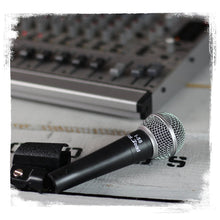 Load image into Gallery viewer, Cardioid Microphones with Clips (4 Pack) by FAT TOAD - Vocal Handheld, Wired Unidirectional Mic
