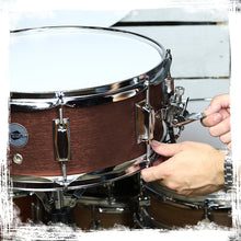 Load image into Gallery viewer, GRIFFIN Snare Drum - Poplar Wood Shell 14&quot; x 5.5&quot; with Flat Hickory PVC - 8 Metal Tuning Lugs
