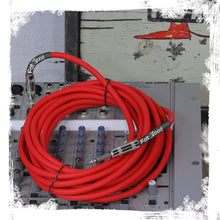 Load image into Gallery viewer, 1/4&quot; to 1/4 Male Jack Speaker Cables (2 Pack) by FAT TOAD - 25ft Professional Pro Audio Red DJ
