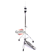 Load image into Gallery viewer, Complete Drum Hardware Pack 6 Piece Set by GRIFFIN - Full Kit Cymbal Stand, Drum Throne, Kick Pedal
