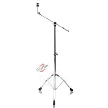 Load image into Gallery viewer, GRIFFIN Cymbal Boom Stand - Double Braced Drum Percussion Gear Hardware Set - Adjustable Height
