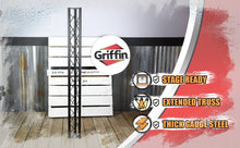 Load image into Gallery viewer, Triangle Truss Segment Extension by GRIFFIN - 5Ft Extra Trussing Section for DJ Booth Lighting
