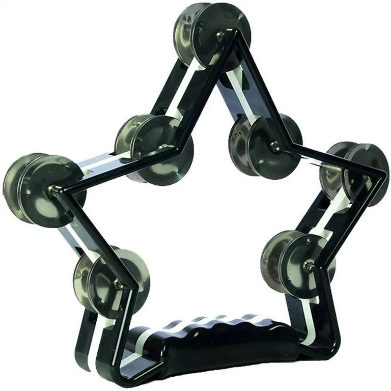 New York Pro Star Shaped Tambourine - Black