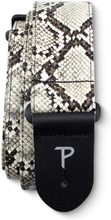 Load image into Gallery viewer, Perri&#39;s Leather 2&quot; Faux Snake Skin Beige Guitar Strap VGS-7553
