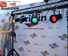 Load image into Gallery viewer, Triangle Truss Segment Extension by GRIFFIN - 5Ft Extra Trussing Section for DJ Booth Lighting
