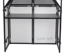 Load image into Gallery viewer, DJ Booth Tabletop With 8FT Lighting Truss Stand Package by FAT TOAD - Foldable Panel Portable Stage
