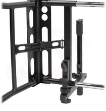 Load image into Gallery viewer, GRIFFIN 2-Tier DJ Coffin Workstation Stand - Double Table Top Keyboard &amp; Laptop Holder Mount
