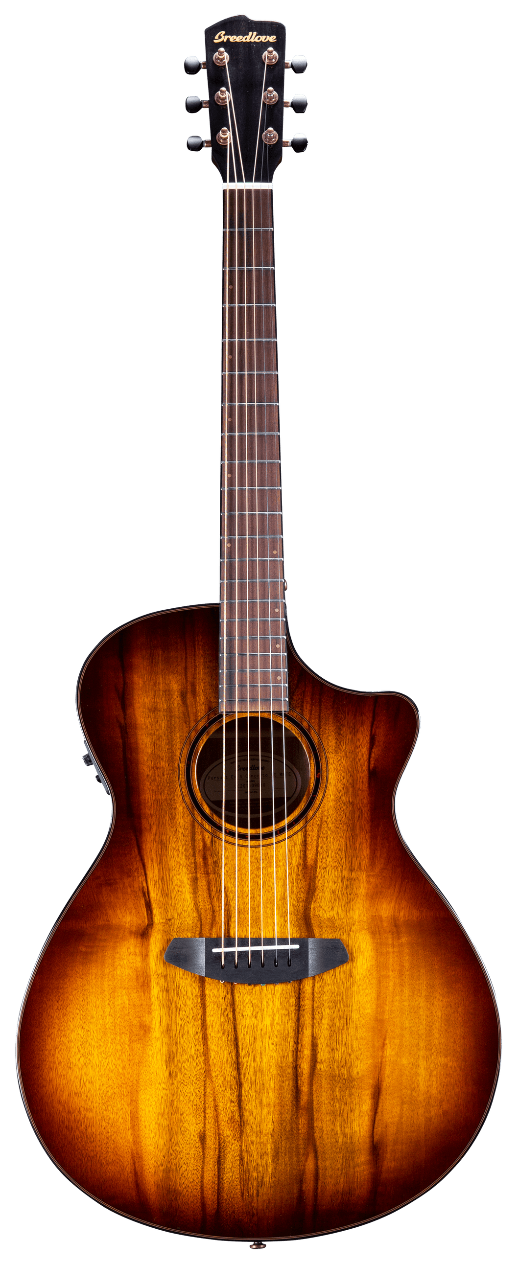 Breedlove Pursuit Exotic S Concerto Tiger's Eye CE Myrtlewood Acoustic Electric Guitar PSC04CEMYMY