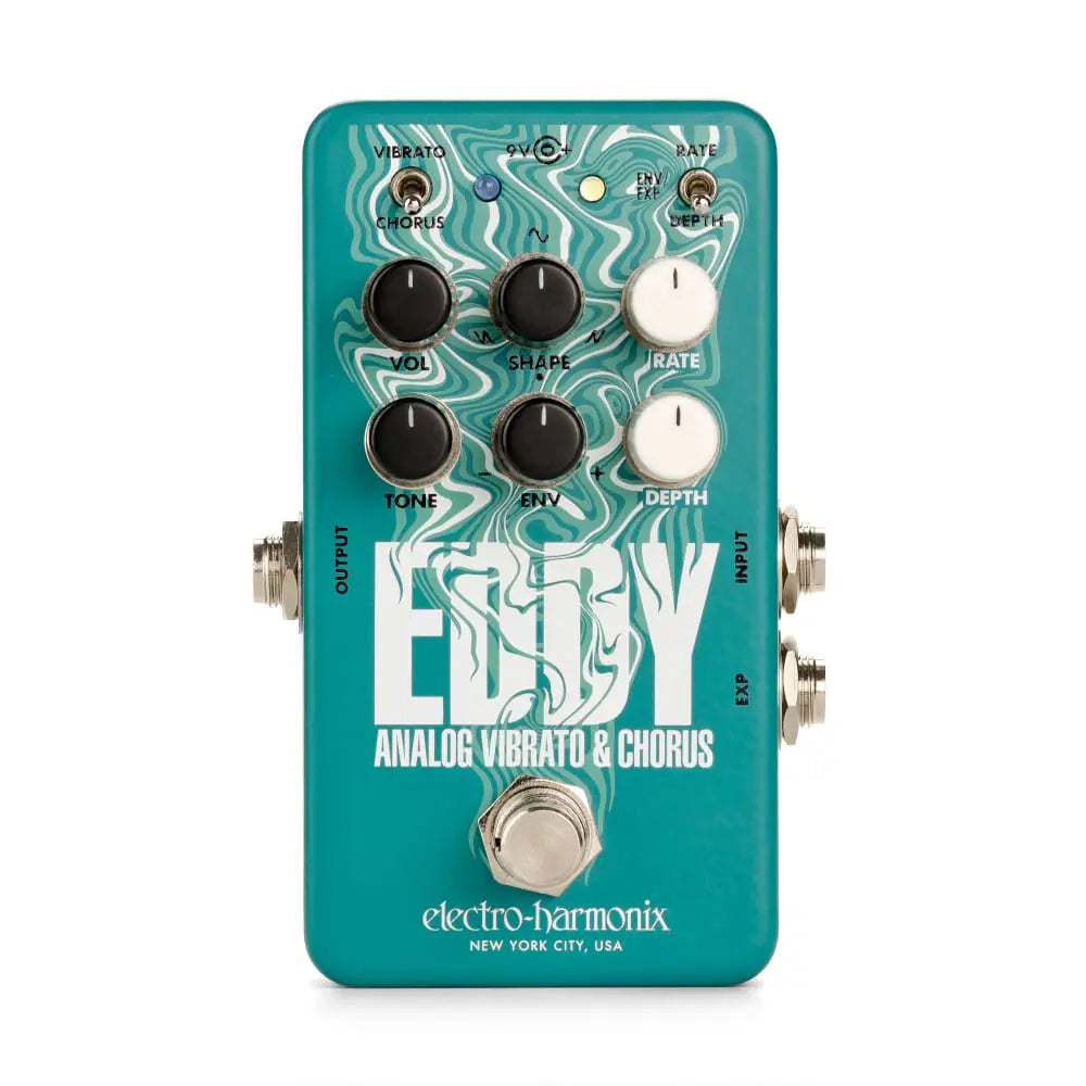 EHX Electro Harmonix Eddy Chorus / Vibrato Effects Pedal