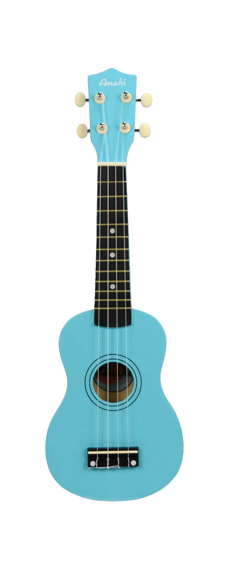 Amahi Jelly Bean AMUKLB Soprano Ukulele with Bag - Glacier Blueberry