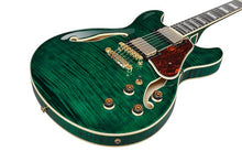 Load image into Gallery viewer, Ibanez AS93FM Artcore Expressionist Electric Guitar Transparent Moss Green
