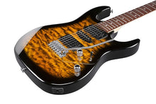 Load image into Gallery viewer, Ibanez GRX70QASB Electric Guitar Transparent SunBurst
