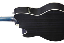 Load image into Gallery viewer, Ibanez Talman TCM50 Open Pore Denim Blue Acoustic Electric Guitar
